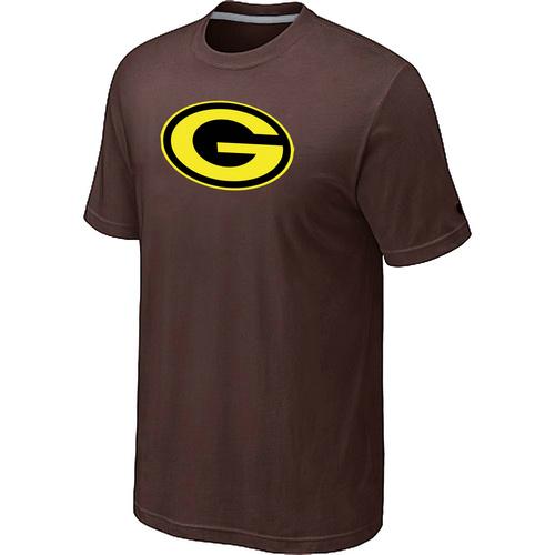Nike Green Bay Packers Neon Logo Charcoal Brown NFL T-Shirt Cheap
