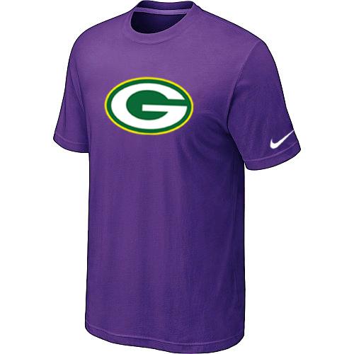 Green Bay Packers Sideline Legend Authentic Logo Dri-FIT T-Shirt Purple Cheap