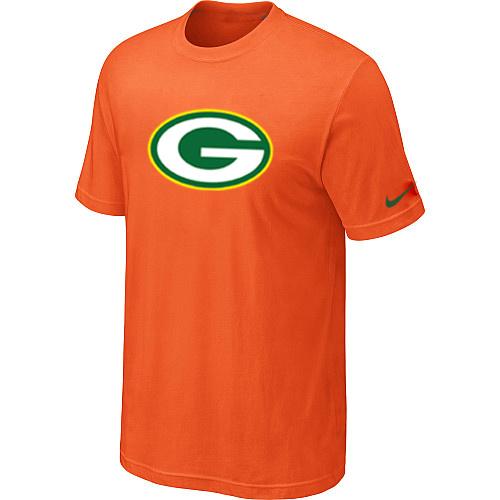 Green Bay Packers Sideline Legend Authentic Logo Dri-FIT T-Shirt Orange Cheap