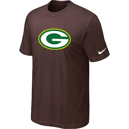 Green Bay Packers Sideline Legend Authentic Logo Dri-FIT T-Shirt Brown Cheap
