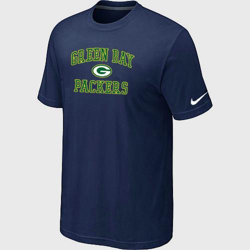 Green Bay Packers Heart & Soul D.Blue T-Shirt Cheap