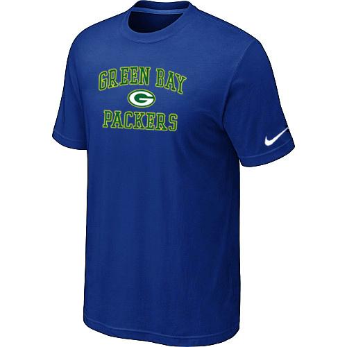 Green Bay Packers Heart & Soul Blue T-Shirt Cheap