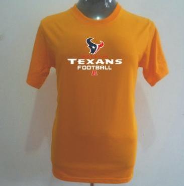 Houston Texans Big & Tall Critical Victory T-Shirt Yellow Cheap