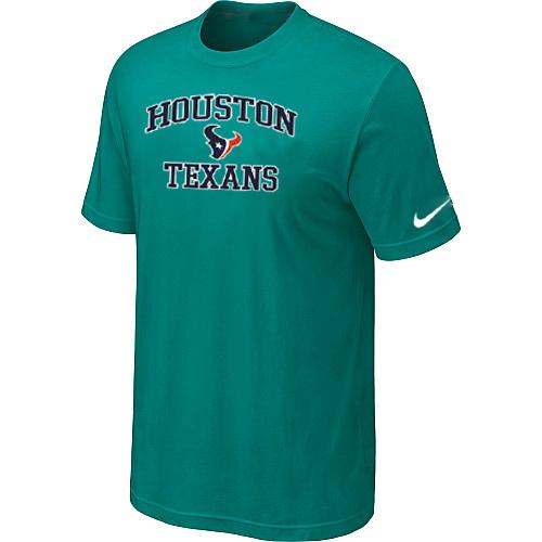 Houston Texans Heart & Soul Green T-Shirt Cheap