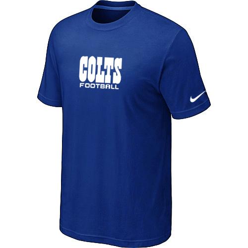 Nike Indianapolis Colts Sideline Legend Authentic Font Dri-FIT T-Shirt Blue Cheap