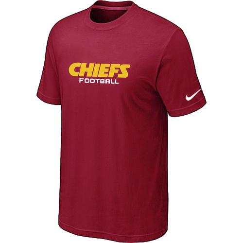 Nike Kansas City Chiefs Sideline Legend Authentic Font Dri-FIT T-Shirt RED Cheap