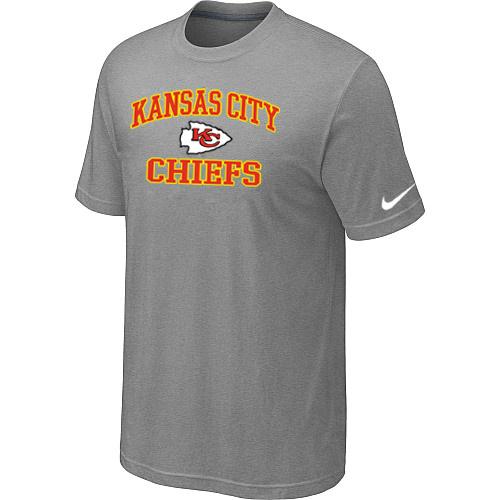 Kansas City Chiefs Heart & Soul Light grey T-Shirt Cheap