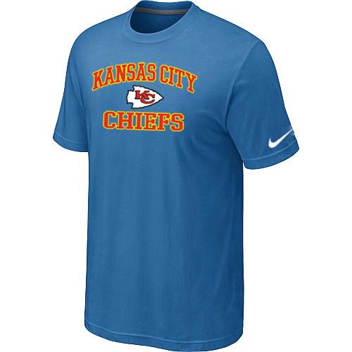 Kansas City Chiefs Heart & Soul light Blue T-Shirt Cheap