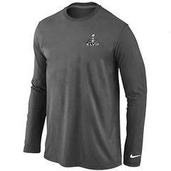 Nike Seattle Seahawks Super Bowl XLVIII Champions Trophy Collection Locker Room Long Sleeve Grey Cheap
