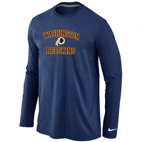Nike Washington Redskins Heart & Soul Long Sleeve T-Shirt D.Blue Cheap