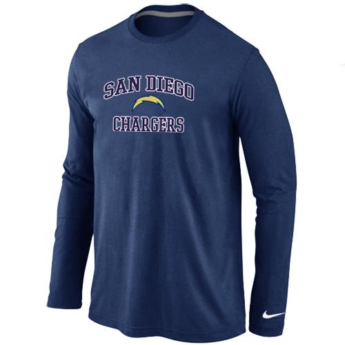 Nike San Diego Charger Heart & Soul Long Sleeve T-Shirt D.Blue Cheap
