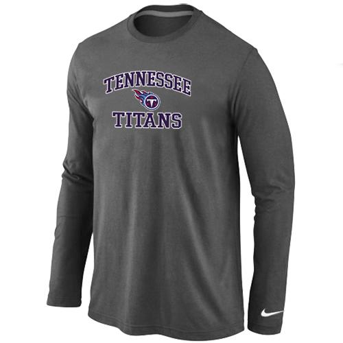 Nike Tennessee Titans Heart & Soul Long Sleeve T-Shirt D.Grey Cheap