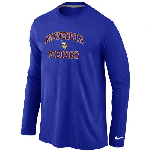Nike Minnesota Vikings Heart & Soul Long Sleeve T-Shirt Blue Cheap
