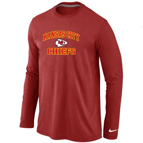 Nike Kansas City Chiefs Heart & Soul Long Sleeve T-Shirt RED Cheap