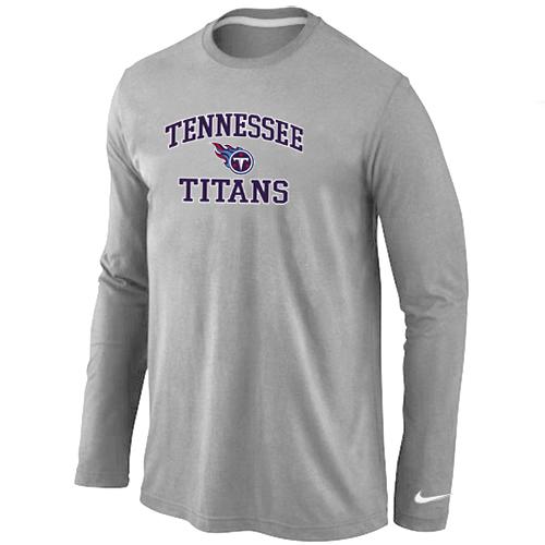 Nike Tennessee Titans Heart & Soul Long Sleeve T-Shirt Grey Cheap