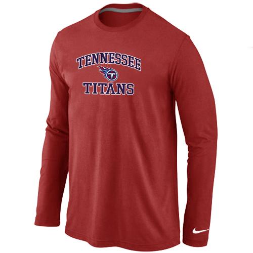 Nike Tennessee Titans Heart & Soul Long Sleeve T-Shirt RED Cheap