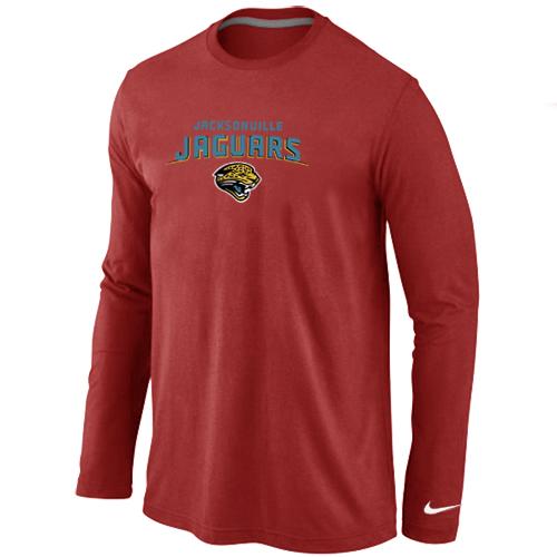 Nike Jacksonville Jaguars Heart & Soul Long Sleeve T-Shirt RED Cheap