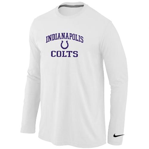 Nike Indianapolis Colts Heart & Soul Long Sleeve T-Shirt White Cheap