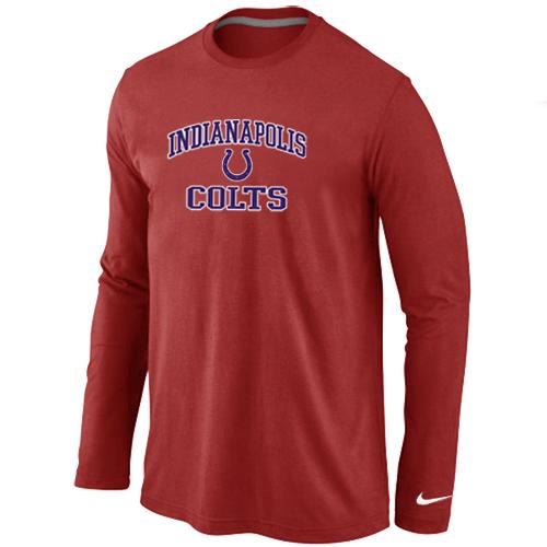 Nike Indianapolis Colts Heart & Soul Long Sleeve T-Shirt RED Cheap
