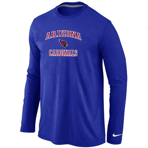 Nike Arizona Cardinals Heart & Soul Long Sleeve T-Shirt Blue Cheap