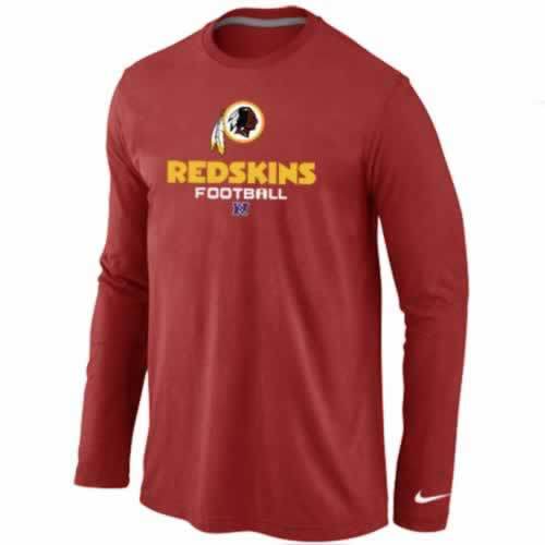 Nike Washington Redskins Red Critical Victory Long Sleeve NFL T-Shirt Cheap