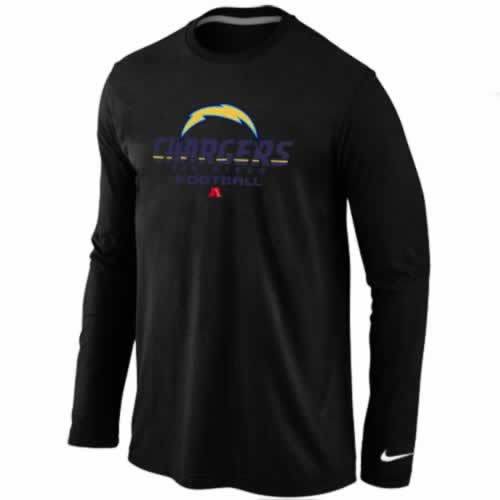 Nike San Diego Charger black Critical Victory Long Sleeve NFL T-Shirt Cheap
