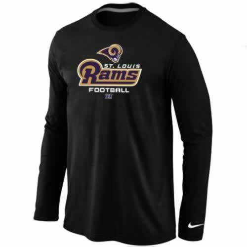 Nike St.Louis Rams black Critical Victory Long Sleeve NFL T-Shirt Cheap