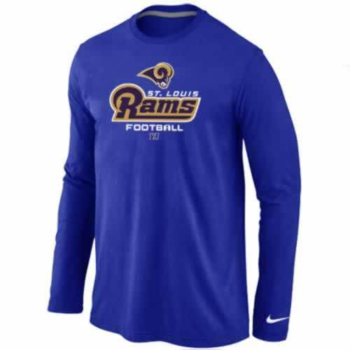 Nike St.Louis Rams blue Critical Victory Long Sleeve NFL T-Shirt Cheap