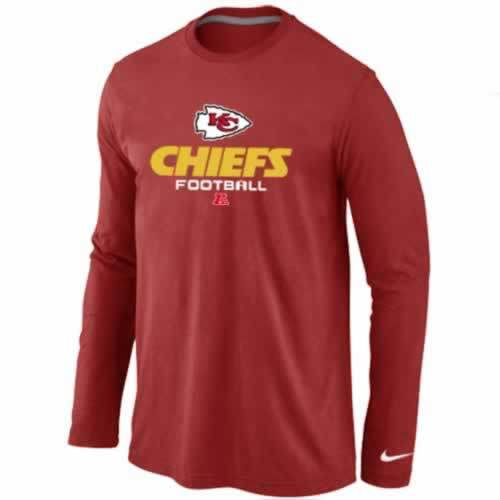 Nike Kansas City Chiefs red Critical Victory Long Sleeve NFL T-Shirt Cheap