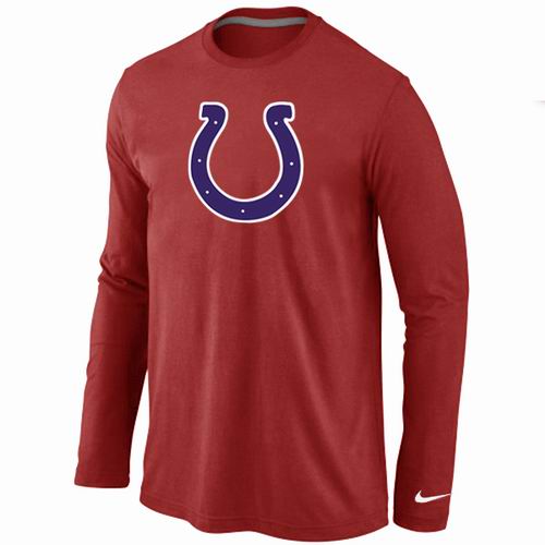 Nike Indianapolis Colts Logo Long Sleeve Red NFL T-Shirt Cheap