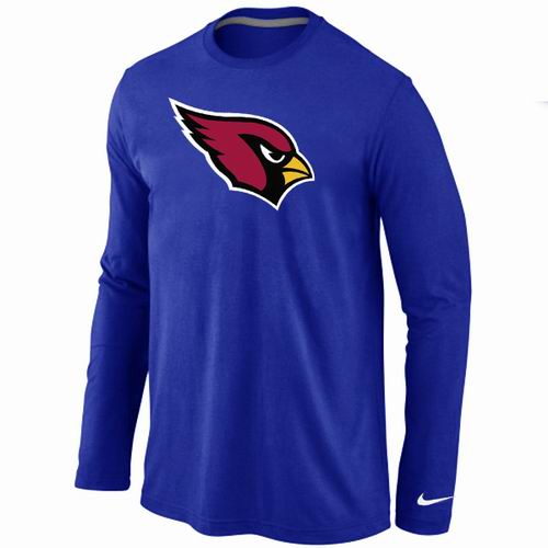 Nike Arizona Cardinals Logo Long Sleeve Blue NFL T-Shirt Cheap