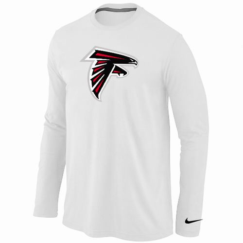 Nike Atlanta Falcons Logo Long Sleeve White NFL T-Shirt Cheap
