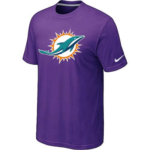 Miami Dolphins Sideline Legend logo T-Shirt Purple Cheap