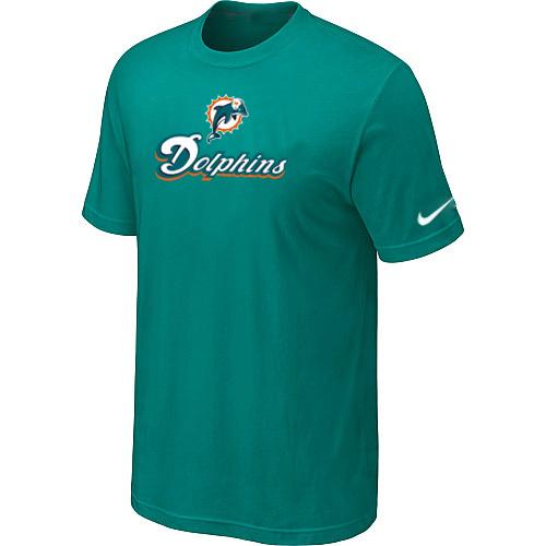 Nike Miami Dolphins Authentic Logo T-Shirt Green Cheap