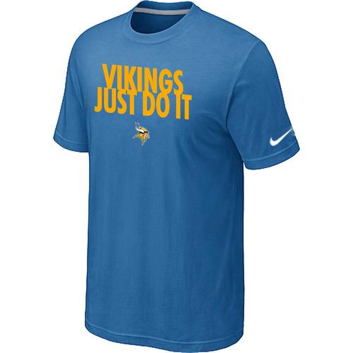 Nike Minnesota Vikings Just Do It light Blue NFL T-Shirt Cheap
