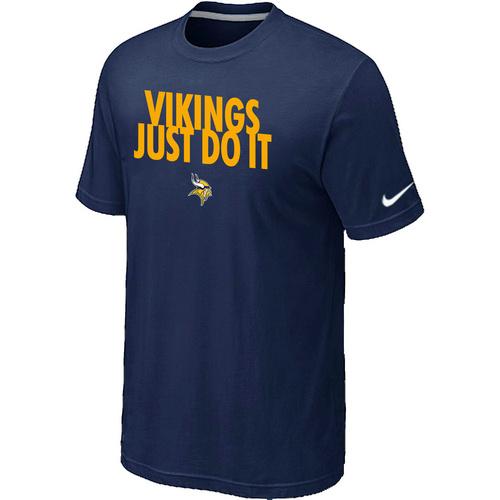 Nike Minnesota Vikings Just Do It D.Blue NFL T-Shirt Cheap