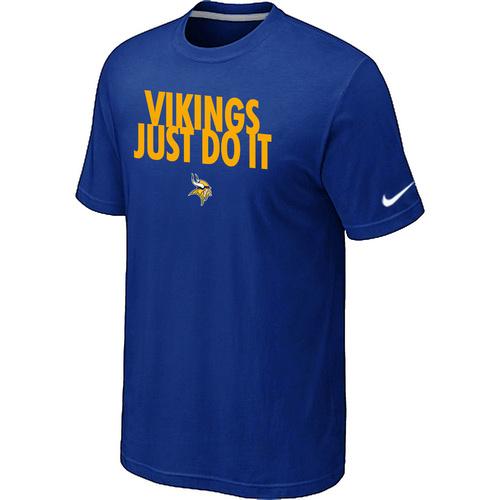 Nike Minnesota Vikings Just Do It Blue NFL T-Shirt Cheap