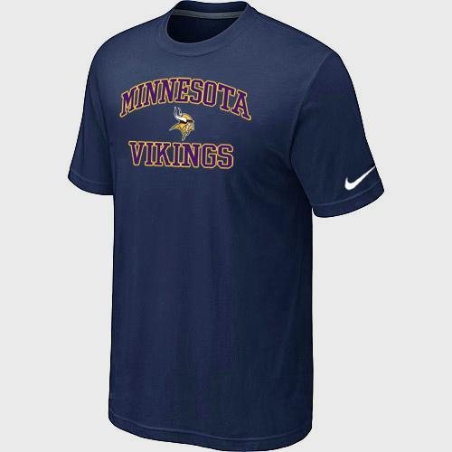 Minnesota Vikings Heart & Soul D.Blue T-Shirt Cheap