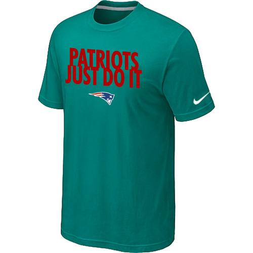 Nike New England Patriots Just Do It Green NFL T-Shirt Cheap