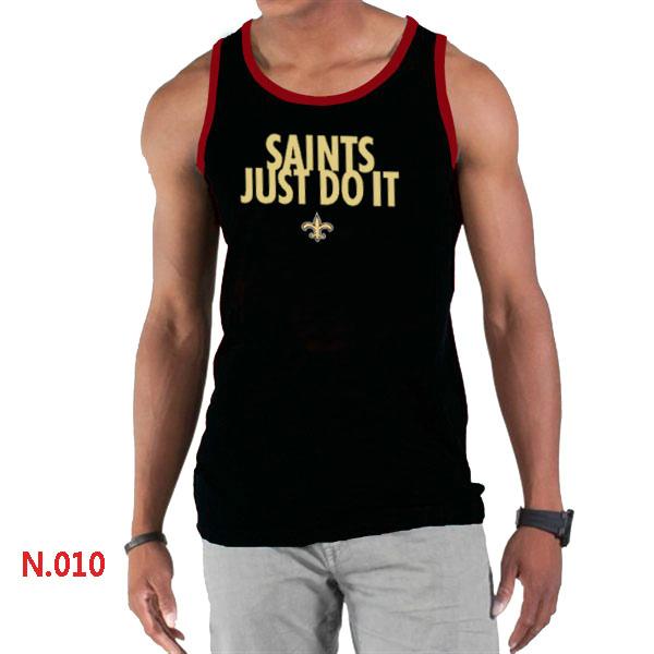 Nike NFL New Orleans Saints Sideline Legend Authentic Logo men Tank Top Black 2 Cheap