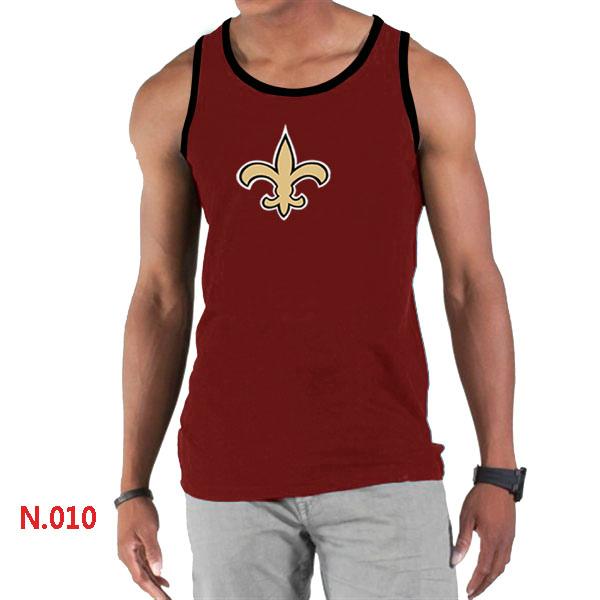 Nike NFL New Orleans Saints Sideline Legend Authentic Logo men Tank Top Red Cheap