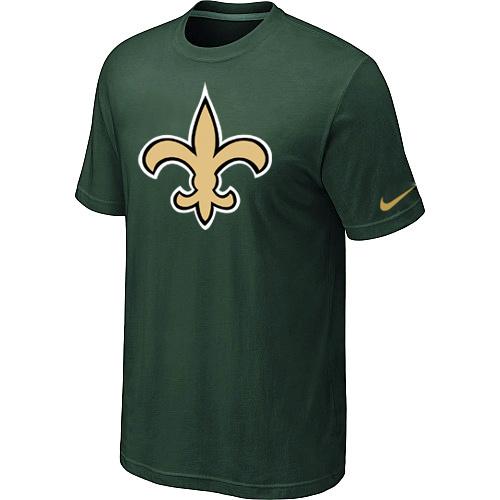 New Orleans Saints Sideline Legend Authentic Logo Dri-FIT T-Shirt D.Green Cheap