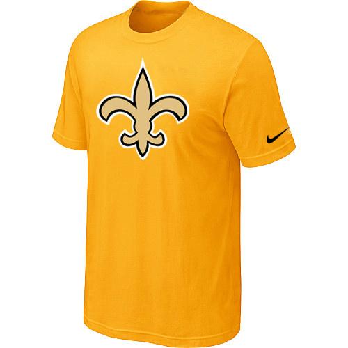 New Orleans Saints Sideline Legend Authentic Logo Dri-FIT T-Shirt Yellow Cheap