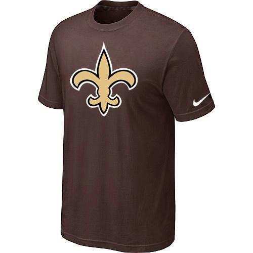 New Orleans Saints Sideline Legend Authentic Logo Dri-FIT T-Shirt Brown Cheap