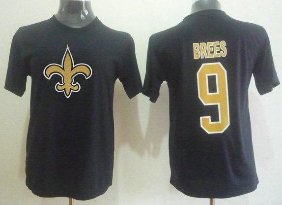 New Orleans Saints 9 Mark Brees Name & Number T-Shirt Cheap