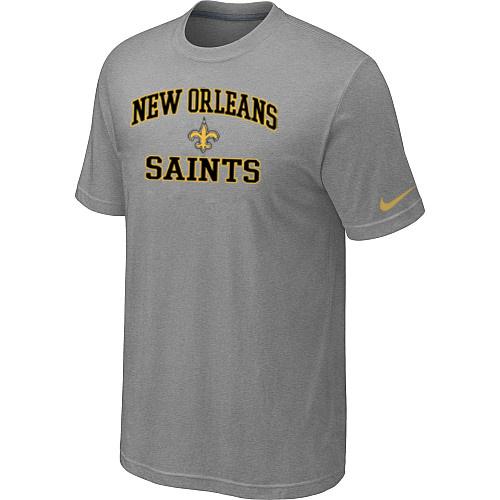 New Orleans Saints Heart & Soul Light grey T-Shirt Cheap