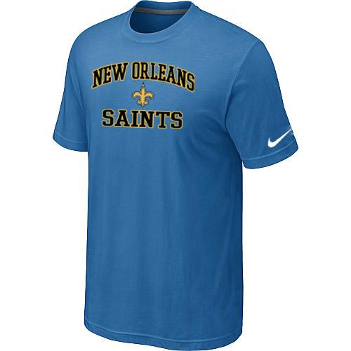 New Orleans Saints Heart & Soul light Blue T-Shirt Cheap