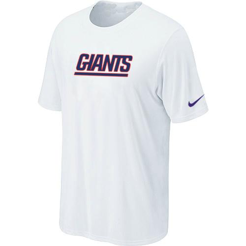 Nike New York Giants Authentic Logo - White NFL T-Shirt Cheap