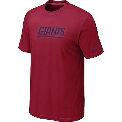 Nike New York Giants Authentic Logo - Red NFL T-Shirt Cheap
