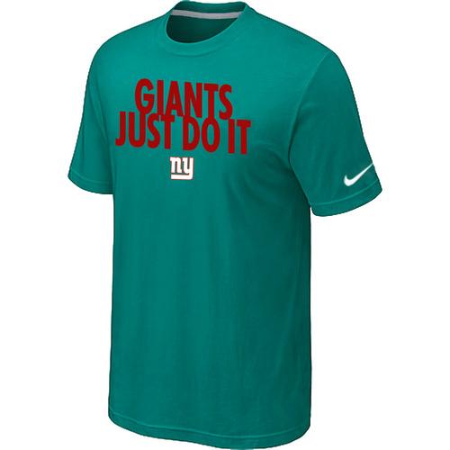 Nike New York Giants Just Do It Green NFL T-Shirt Cheap